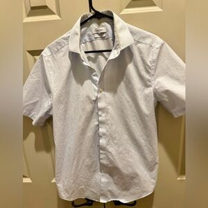 Men’s Calvin Klein Slim Fit Short Sleeve Dress Shirt